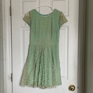 dELiA*s Mint Green Lace Formal Dress